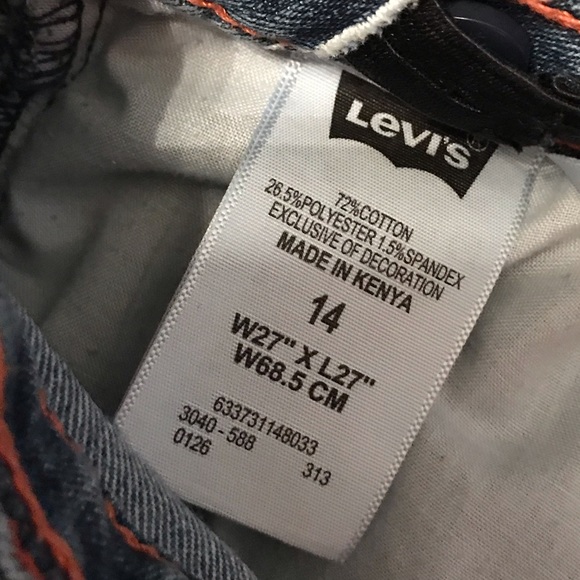 Levi’s Girl’s Jeans Bootcut size 14 regular - Picture 4 of 5